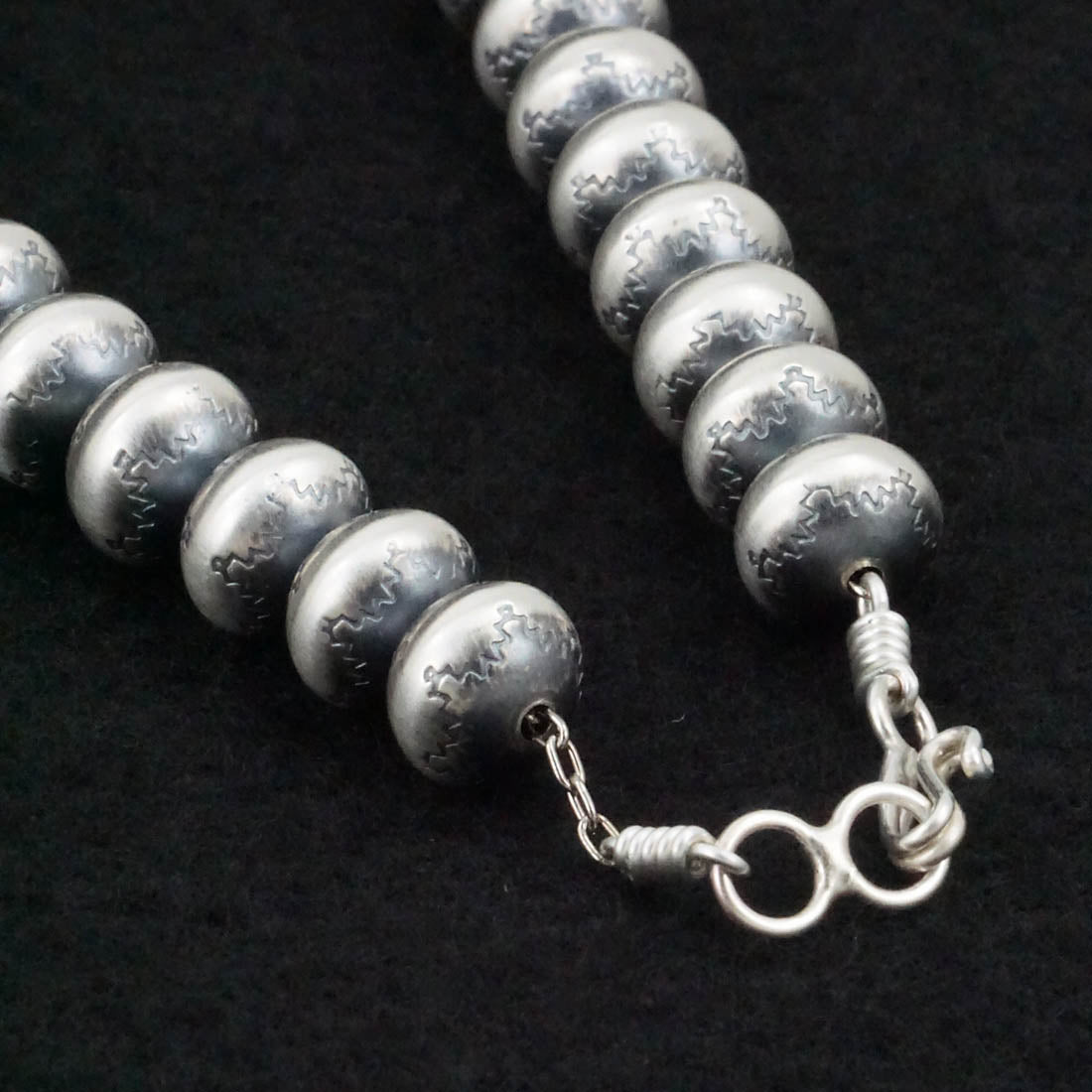 Bryannen Halwood Sterling Silver Navajo Pearl Necklace 20"