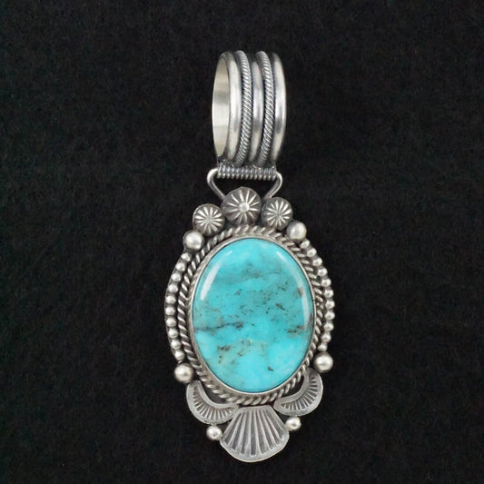 Michael Calladitto Turquoise & Sterling Silver Pendant