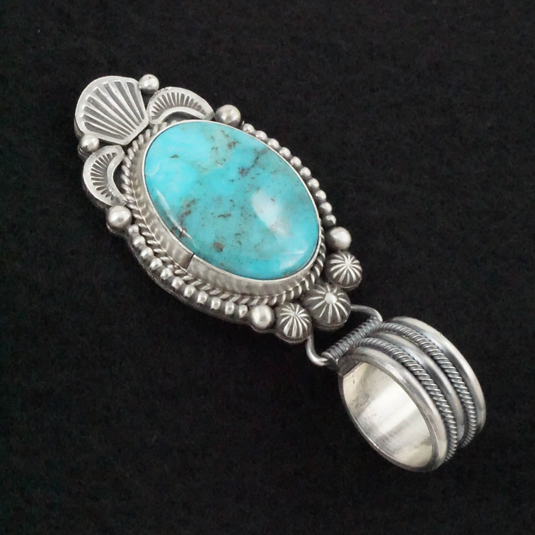 Michael Calladitto Turquoise & Sterling Silver Pendant