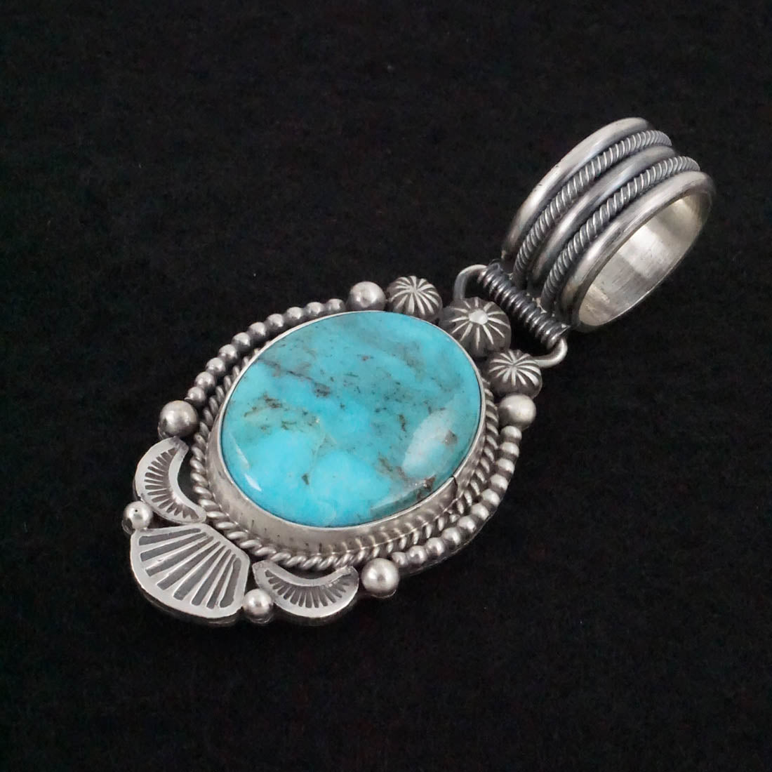 Michael Calladitto Turquoise & Sterling Silver Pendant