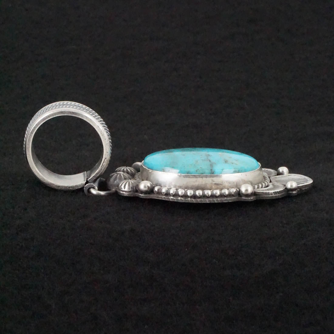 Michael Calladitto Turquoise & Sterling Silver Pendant