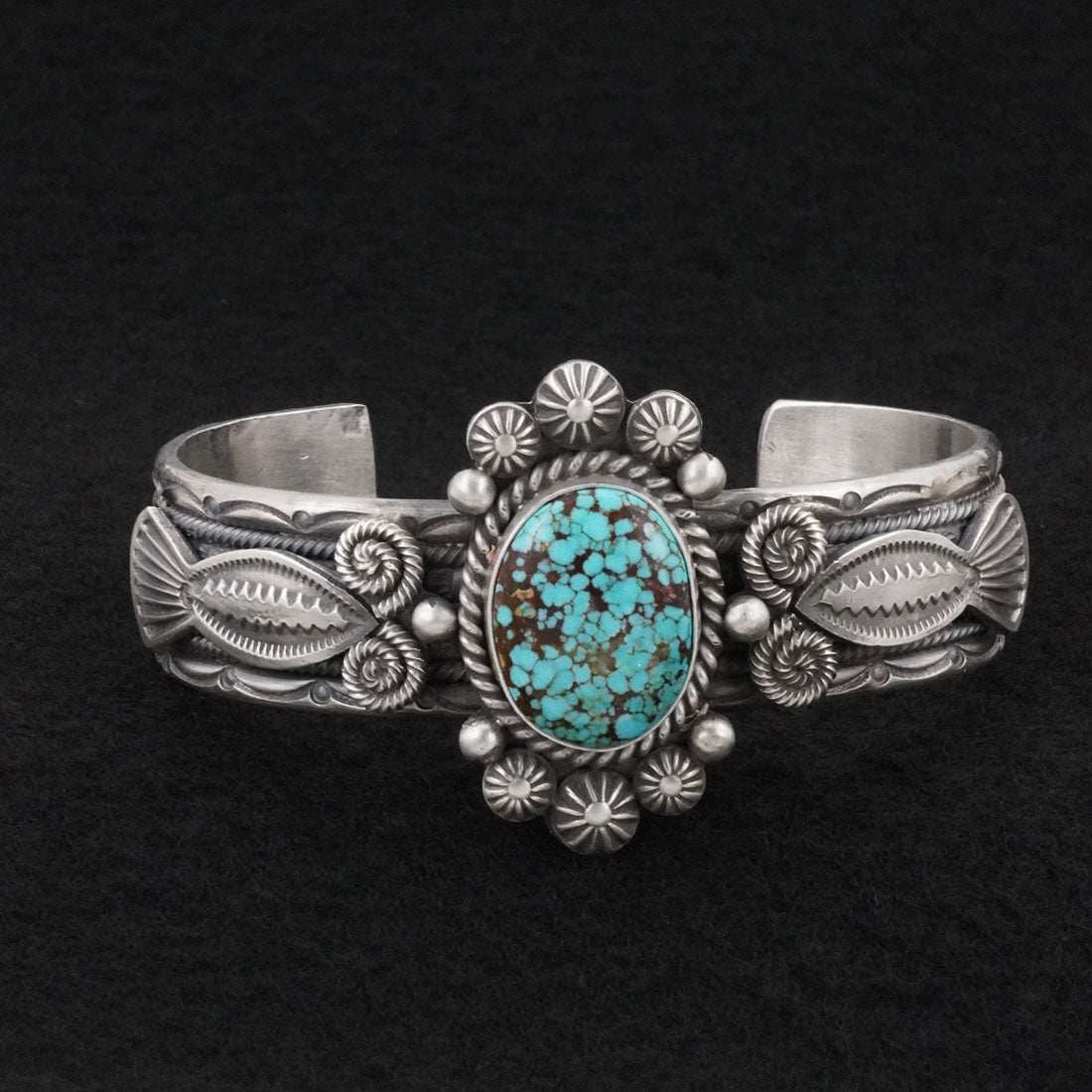 Michael Calladitto Turquoise & Sterling Silver Bracelet