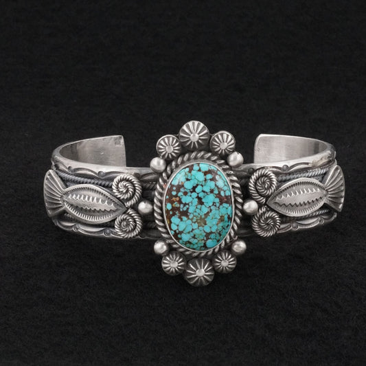 Michael Calladitto Turquoise & Sterling Silver Bracelet