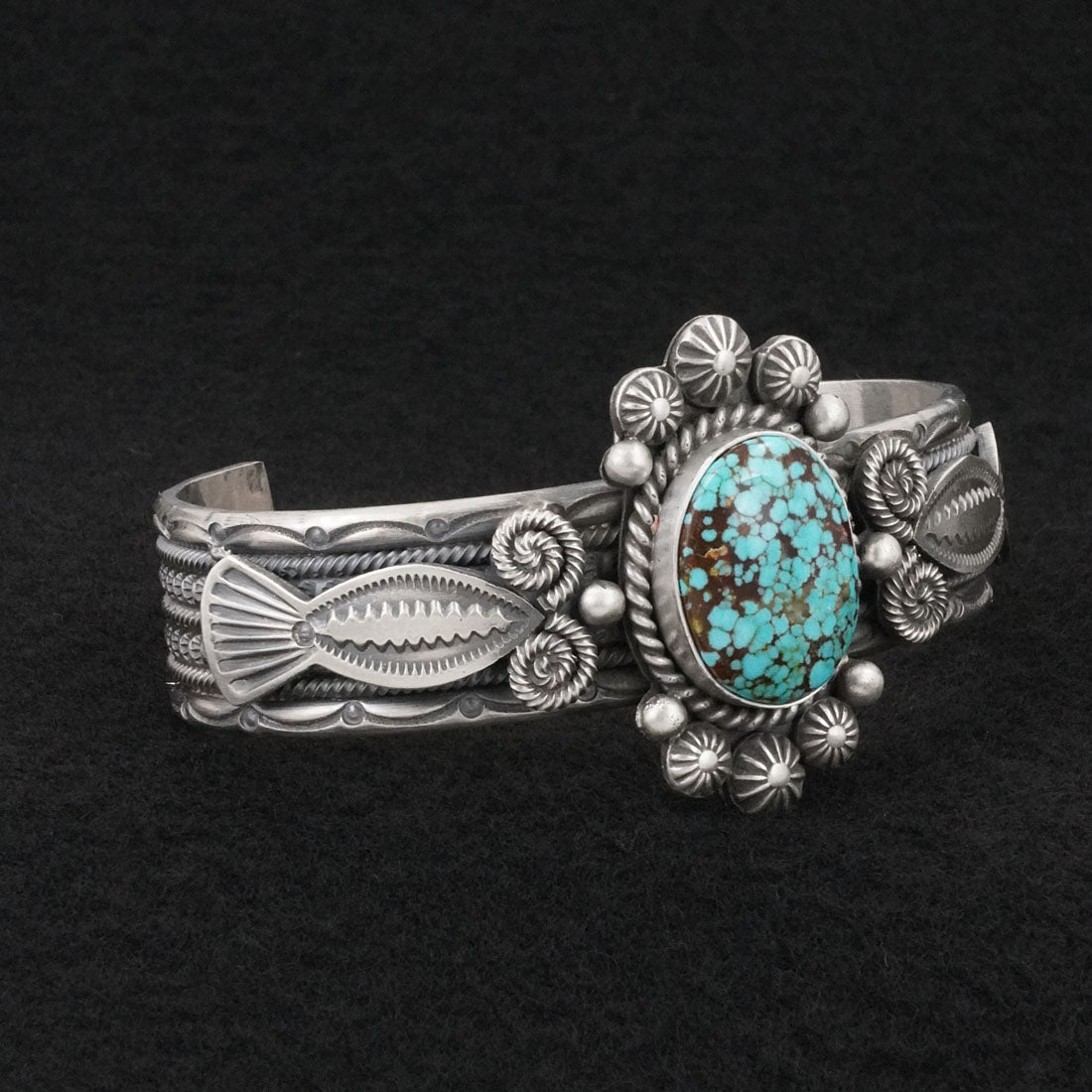 Michael Calladitto Turquoise & Sterling Silver Bracelet