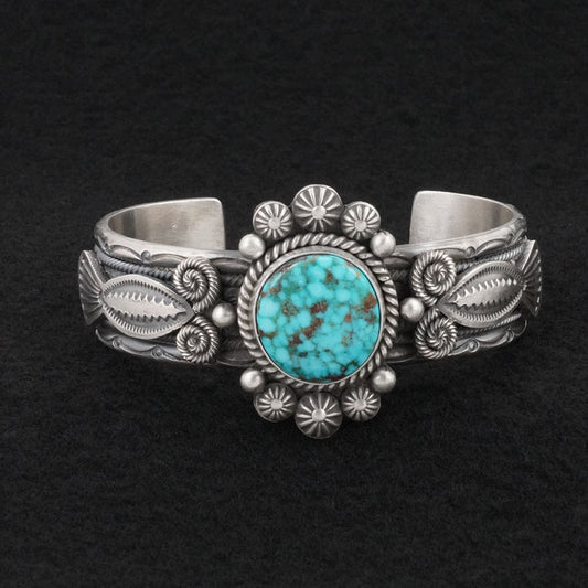 Michael Calladitto Turquoise & Sterling Silver Bracelet
