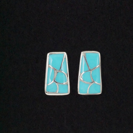 Orena Leekya Turquoise & Sterling Silver Earrings