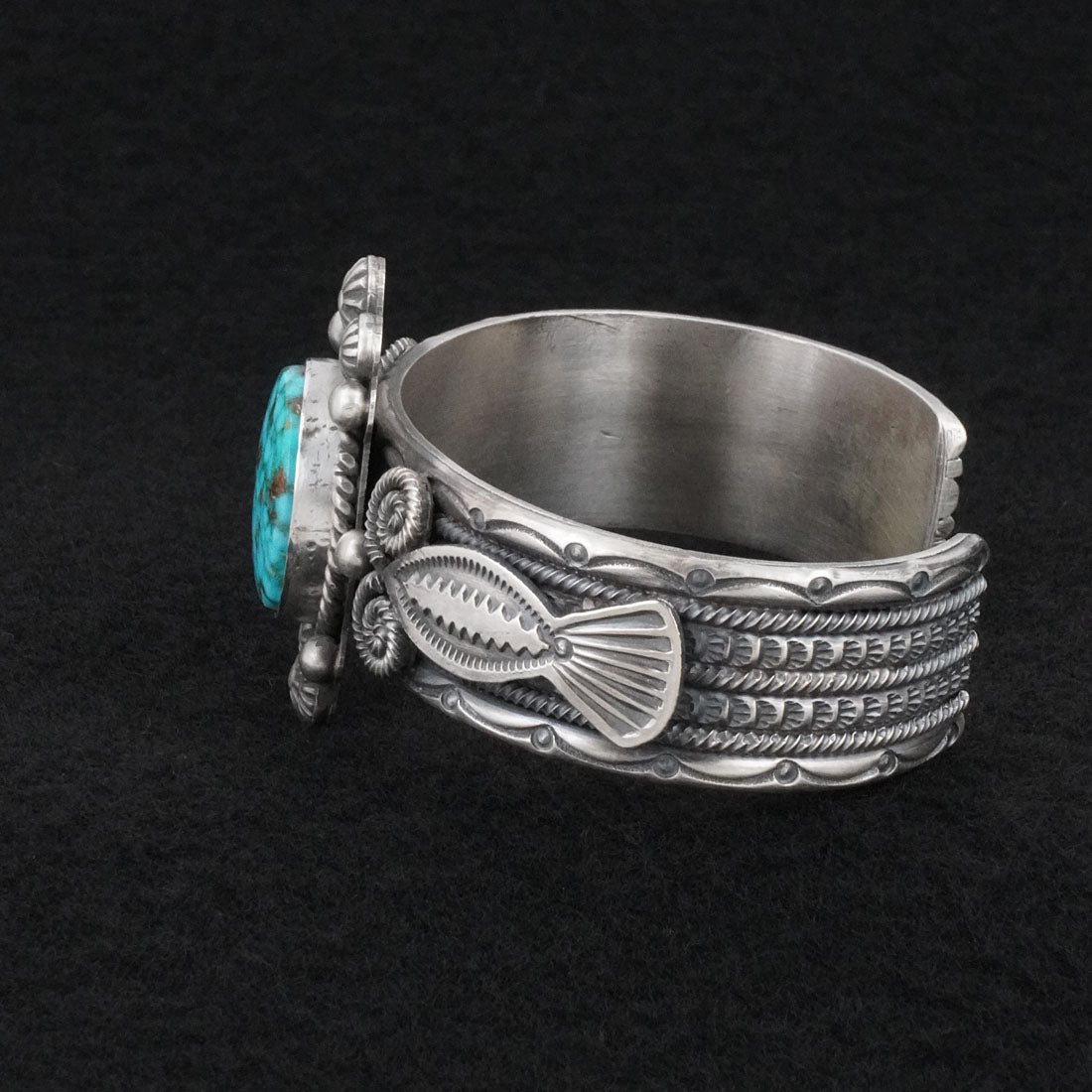 Michael Calladitto Turquoise & Sterling Silver Bracelet