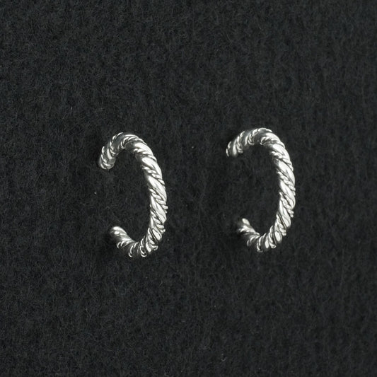 Elaine Tahe Sterling Silver Hoop Earrings