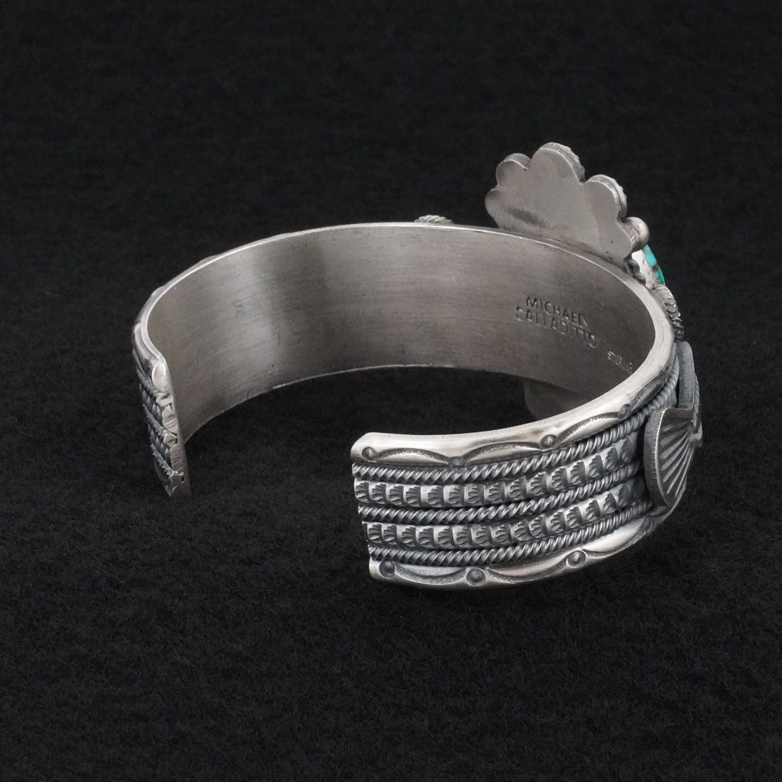 Michael Calladitto Turquoise & Sterling Silver Bracelet