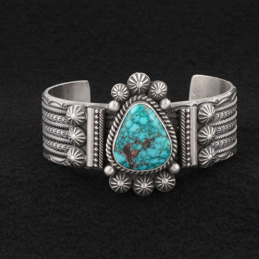 Michael Calladitto Turquoise & Sterling Silver Bracelet