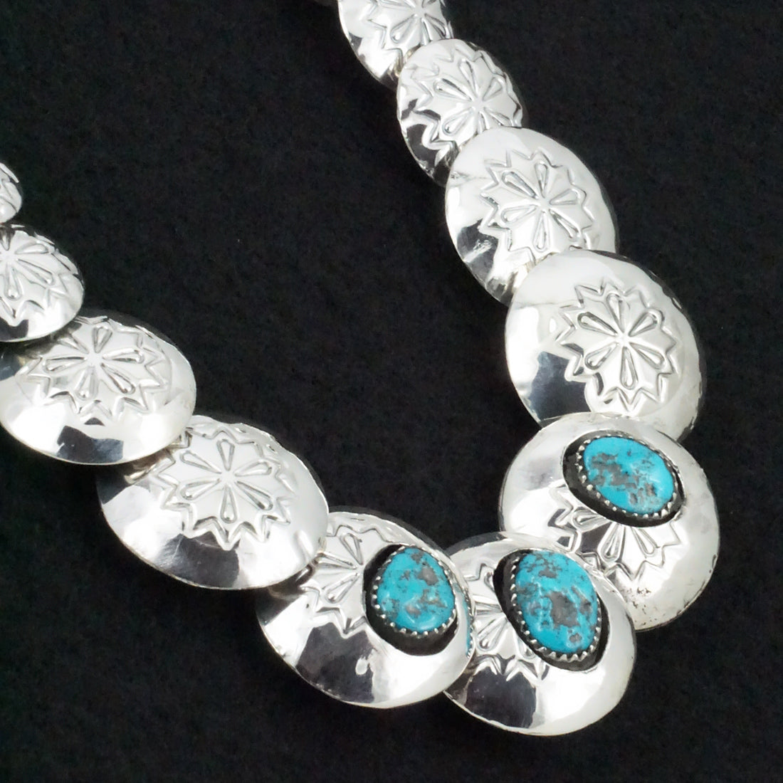 Tim Thompson Turquoise & Sterling Silver Necklace & Earrings Set