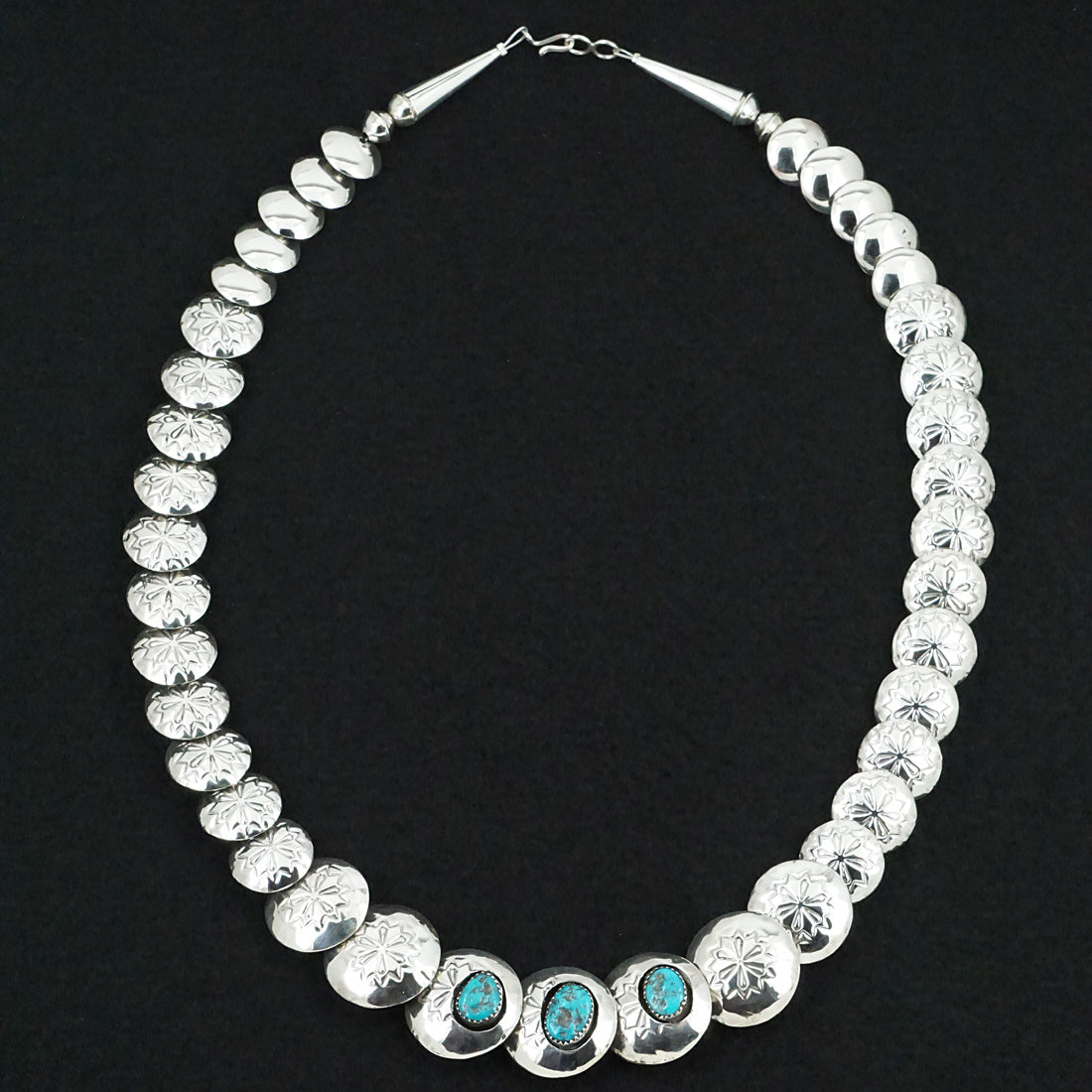 Tim Thompson Turquoise & Sterling Silver Necklace & Earrings Set