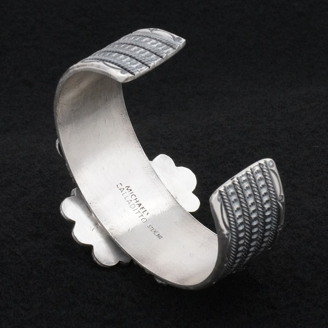 Michael Calladitto Turquoise & Sterling Silver Bracelet