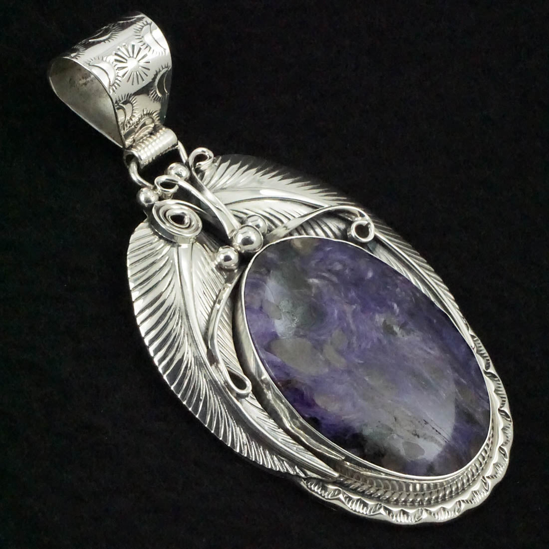 Davey Morgan Charoite & Sterling Silver Pendant