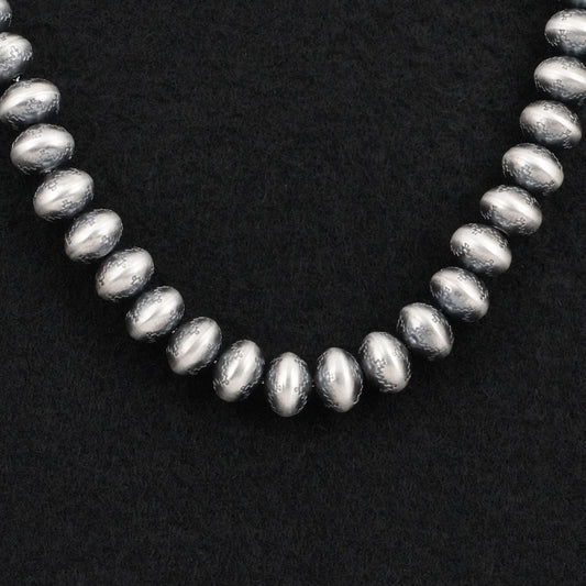 Bryannen Halwood Sterling Silver Navajo Pearl Necklace 18"