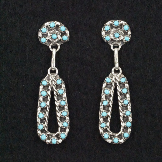 Randy Hooee Turquoise & Sterling Silver Earrings