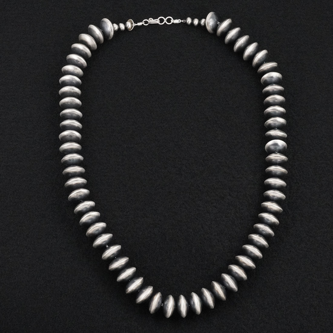 Bryannen Halwood Sterling Silver Navajo Pearl Necklace 24"