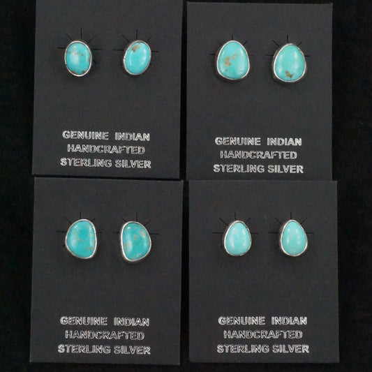 Marco Begaye Turquoise & Sterling Silver Earrings