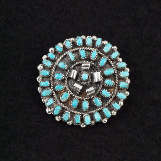 Lorencita Walela Turquoise & Sterling Silver Pin/Pendant