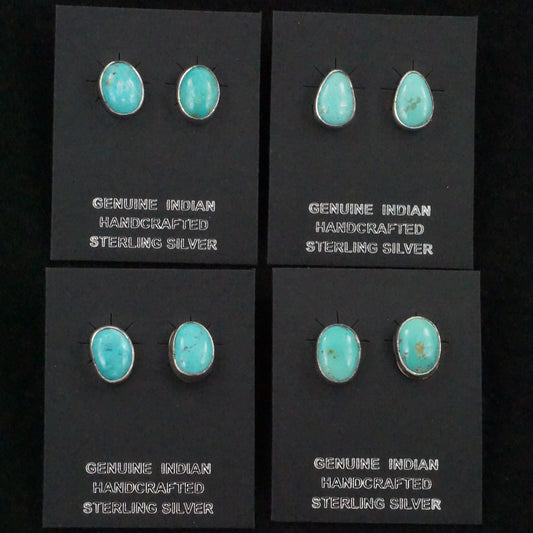 Marco Begaye Turquoise & Sterling Silver Earrings