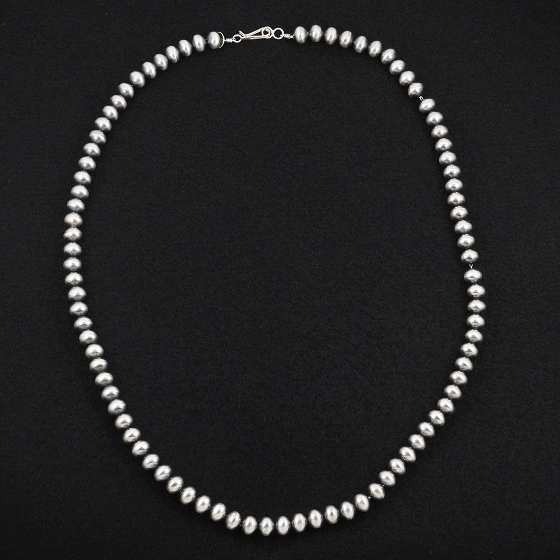 Bryannen Halwood Sterling Silver Navajo Pearl Necklace 30"