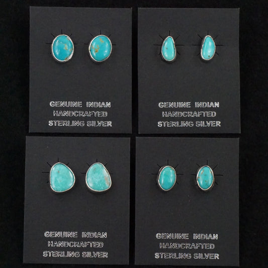 Marco Begaye Turquoise & Sterling Silver Earrings