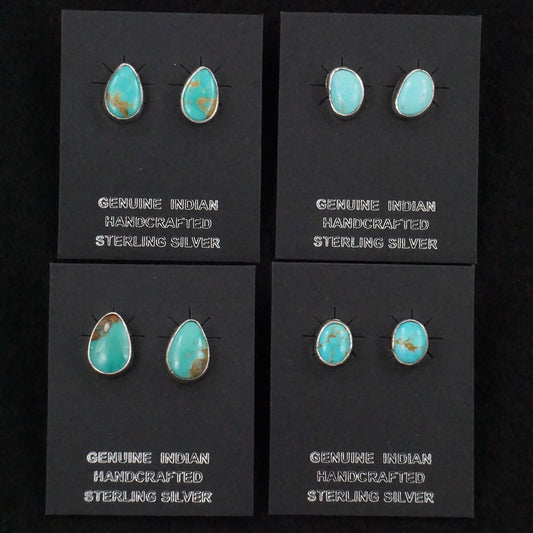 Marco Begaye Turquoise & Sterling Silver Earrings