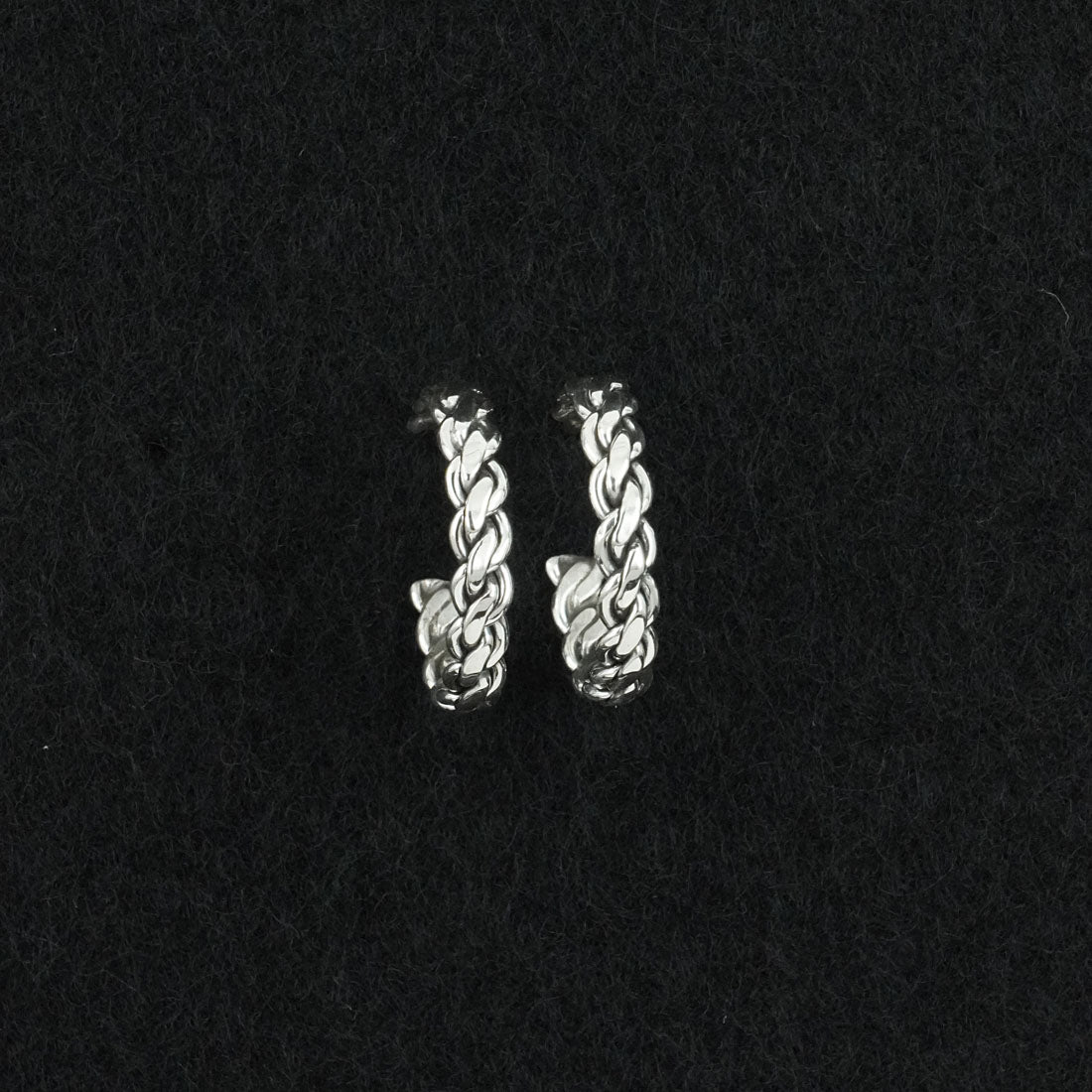 Elaine Tahe Sterling Silver Hoop Earrings