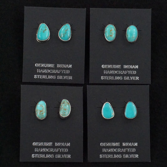 Marco Begaye Turquoise & Sterling Silver Earrings