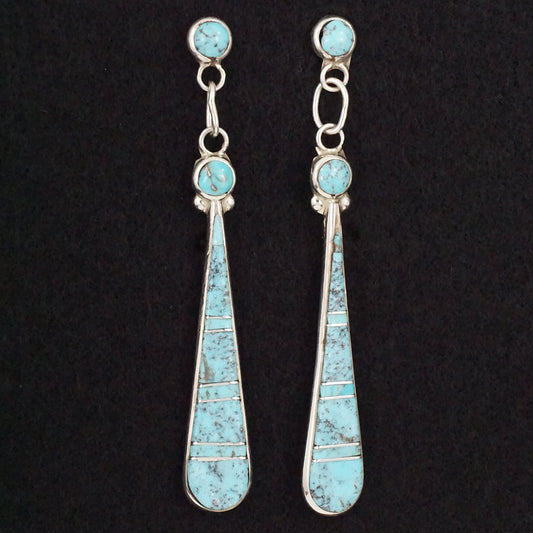 Terrance Panteah Turquoise & Sterling Silver Earrings