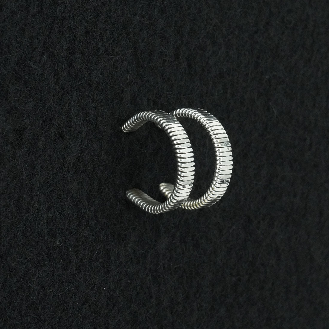 Elaine Tahe Sterling Silver Hoop Earrings