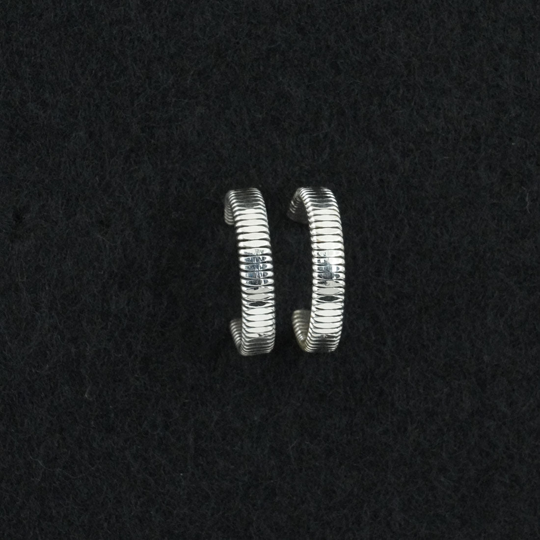 Elaine Tahe Sterling Silver Hoop Earrings