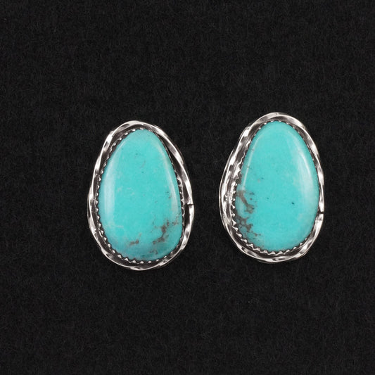 Ernest Hawthorne Turquoise & Sterling Silver Earrings