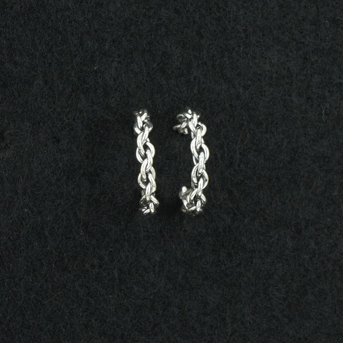 Elaine Tahe Sterling Silver Hoop Earrings