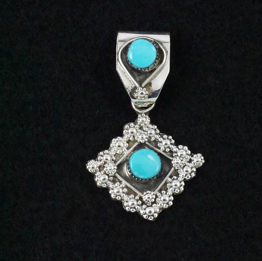 Verdie Booqua Turquoise & Sterling Silver Pendant