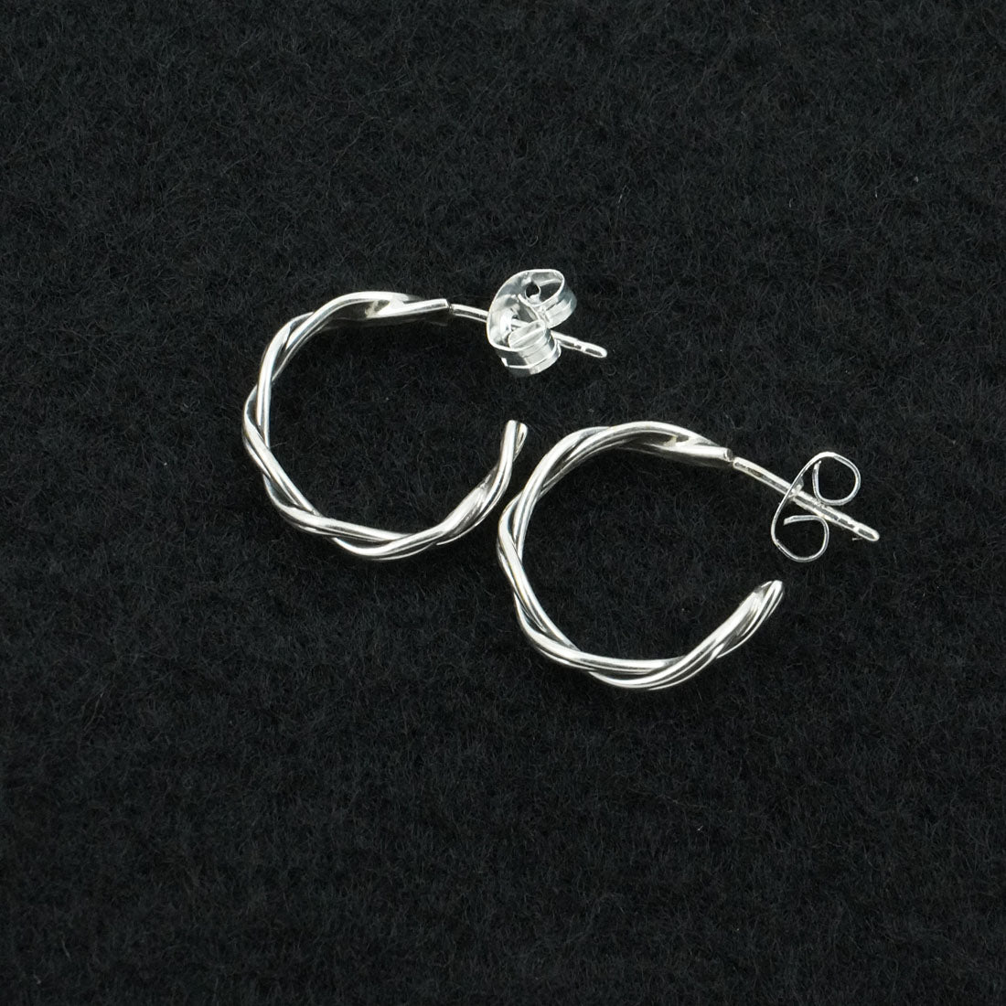 Elaine Tahe Sterling Silver Hoop Earrings