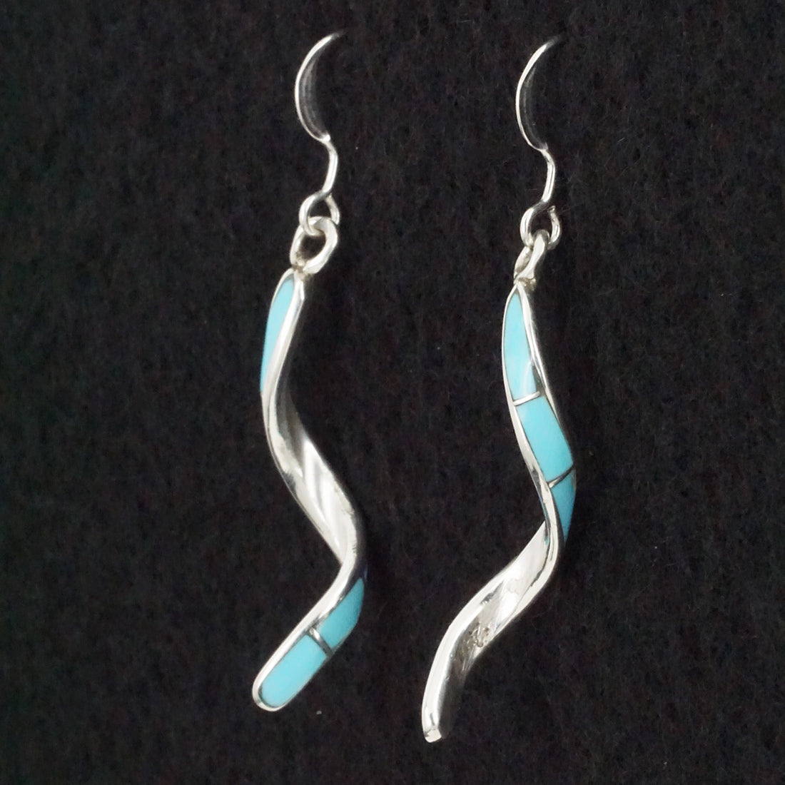 Ira Johnson Turquoise & Sterling Silver Earrings