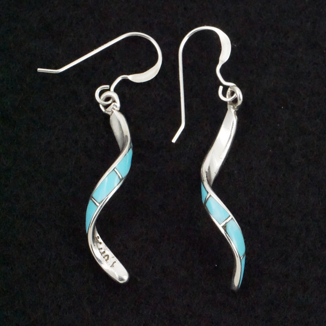 Ira Johnson Turquoise & Sterling Silver Earrings