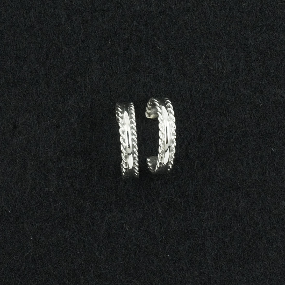 Elaine Tahe Sterling Silver Hoop Earrings
