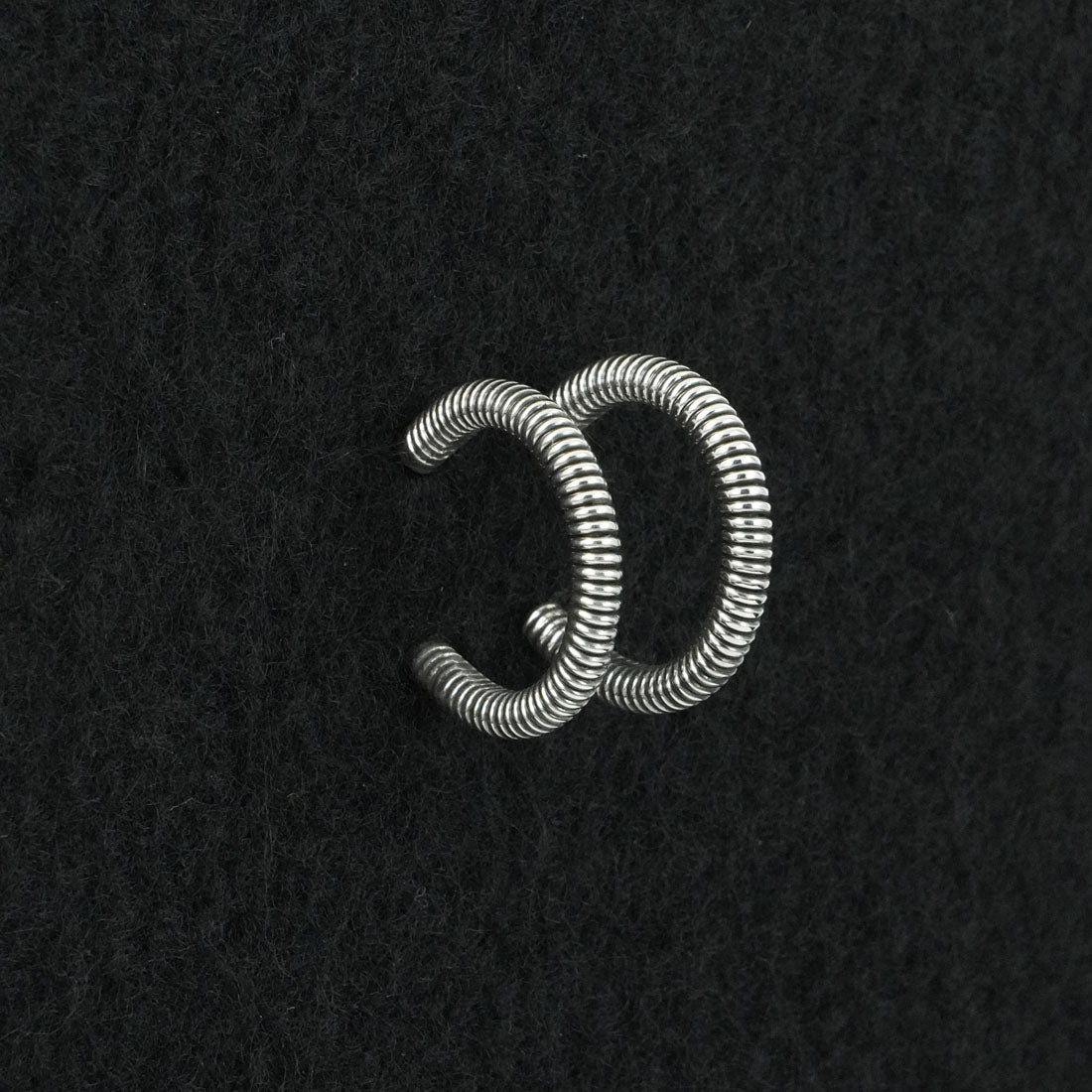 Elaine Tahe Sterling Silver Hoop Earrings