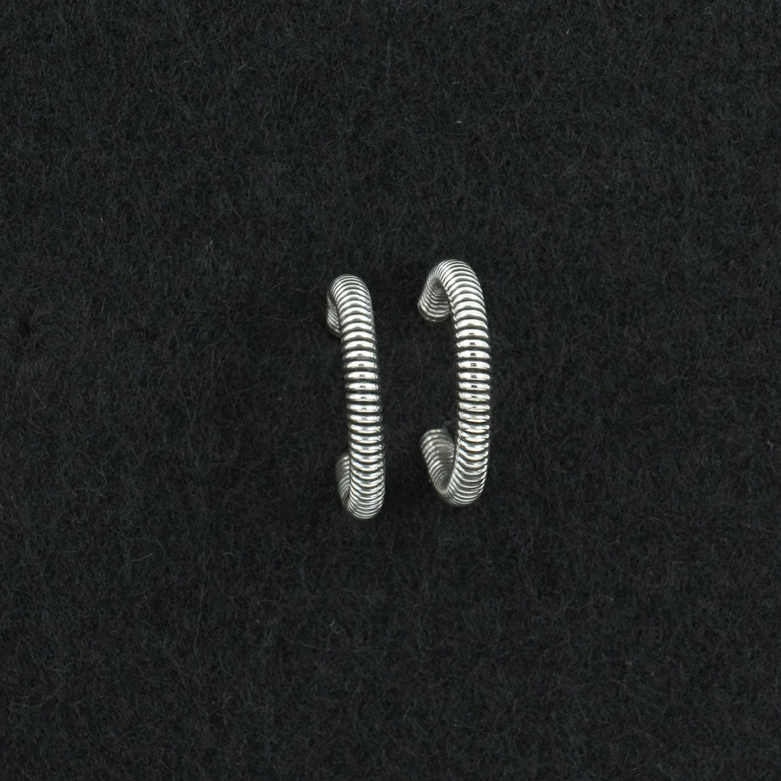 Elaine Tahe Sterling Silver Hoop Earrings