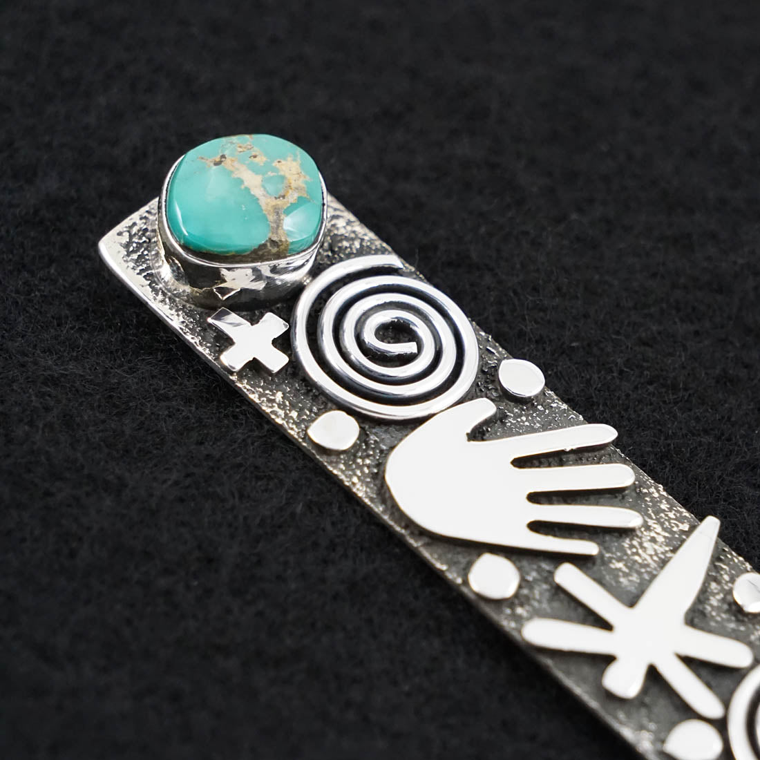 Alex Sanchez Turquoise & Sterling Silver Pendant