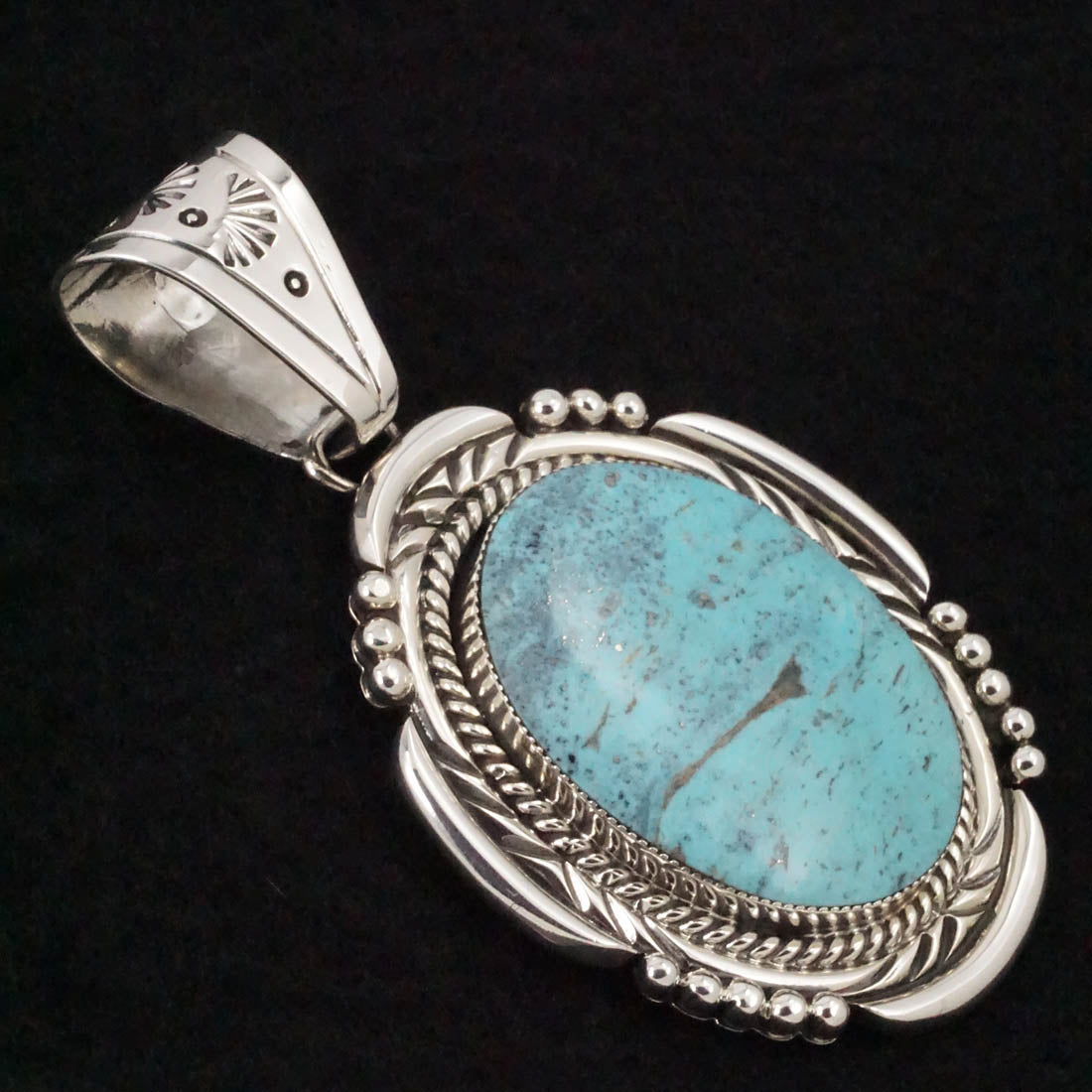 Raymond Delgarito Turquoise & Sterling Silver Pendant