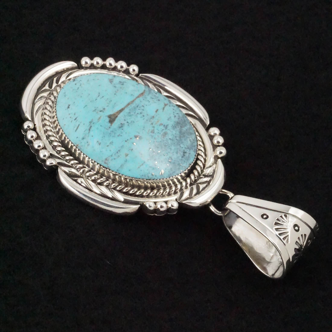 Raymond Delgarito Turquoise & Sterling Silver Pendant