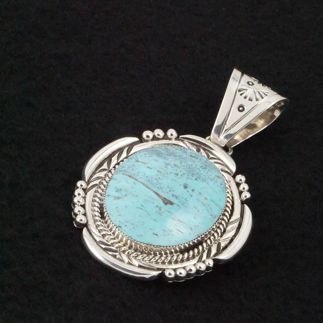 Raymond Delgarito Turquoise & Sterling Silver Pendant