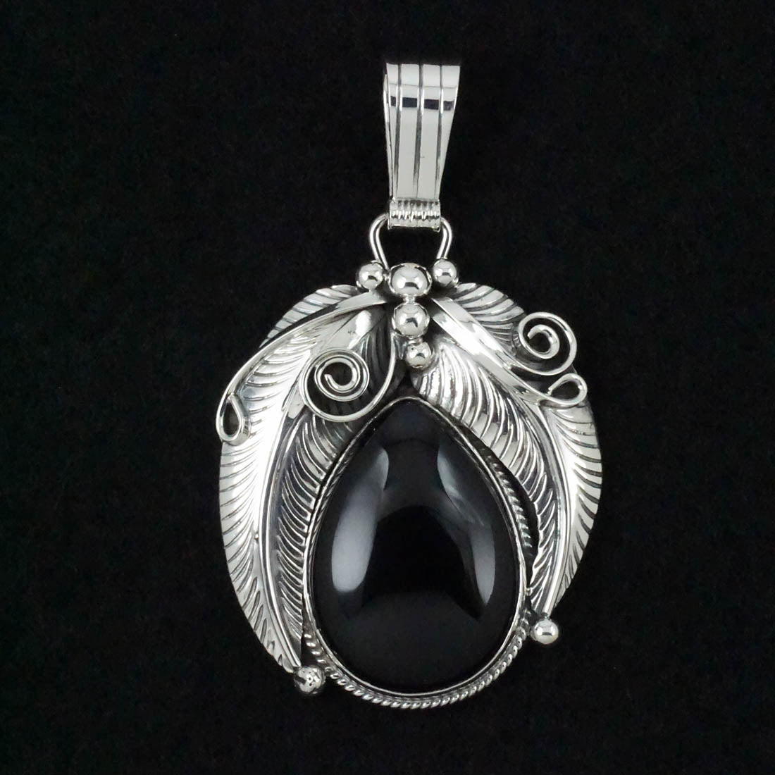 Davey Morgan Onyx & Sterling Silver Pendant