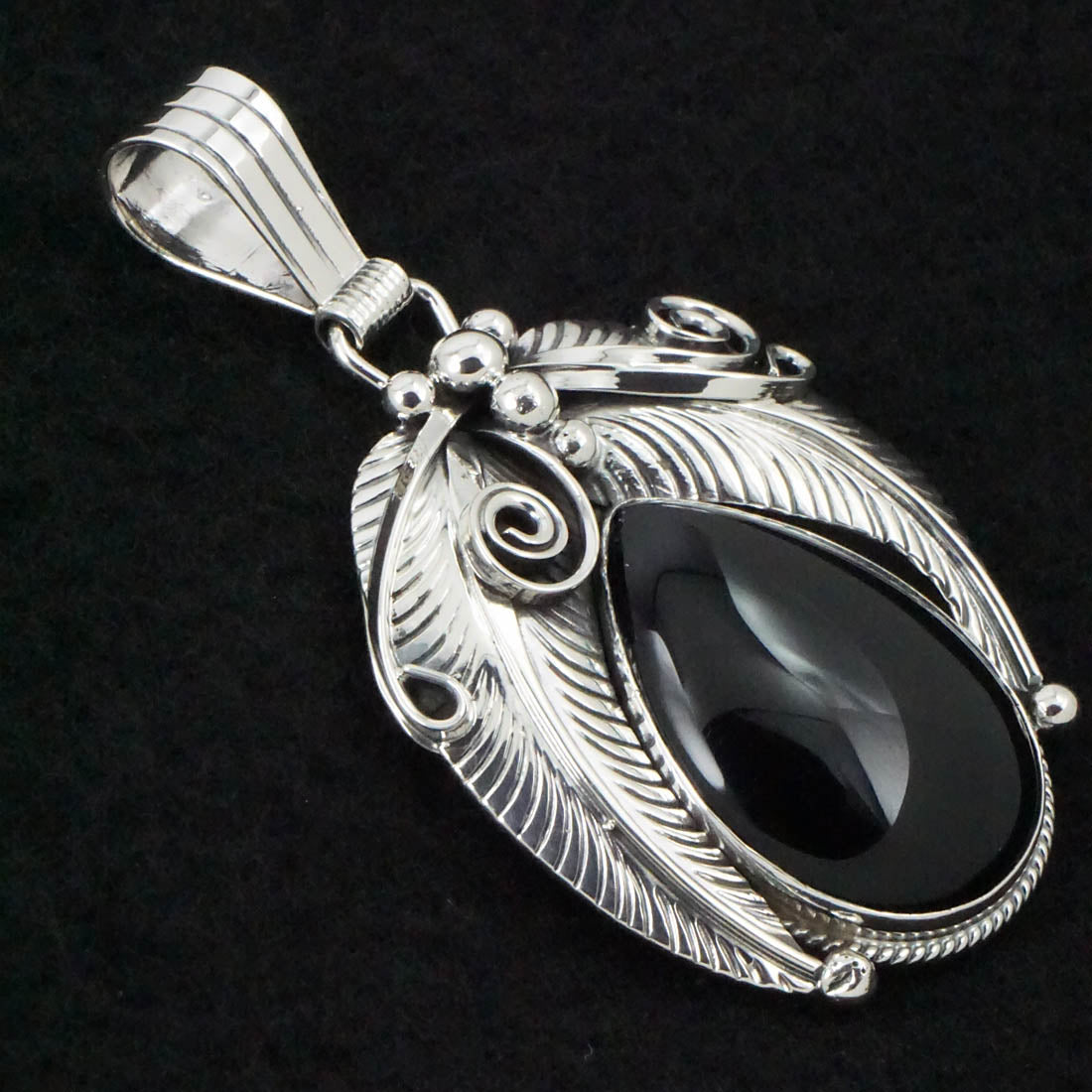 Davey Morgan Onyx & Sterling Silver Pendant