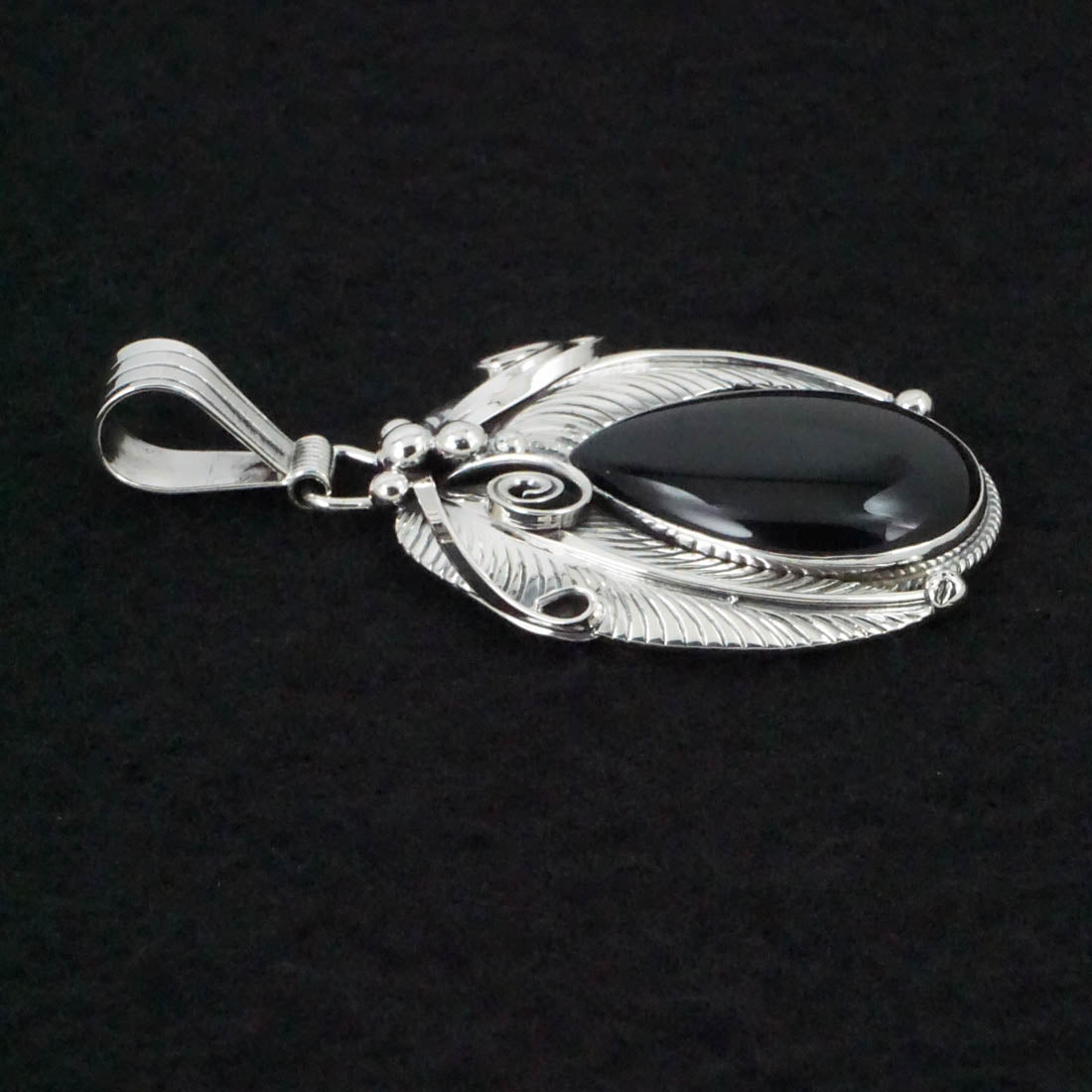 Davey Morgan Onyx & Sterling Silver Pendant