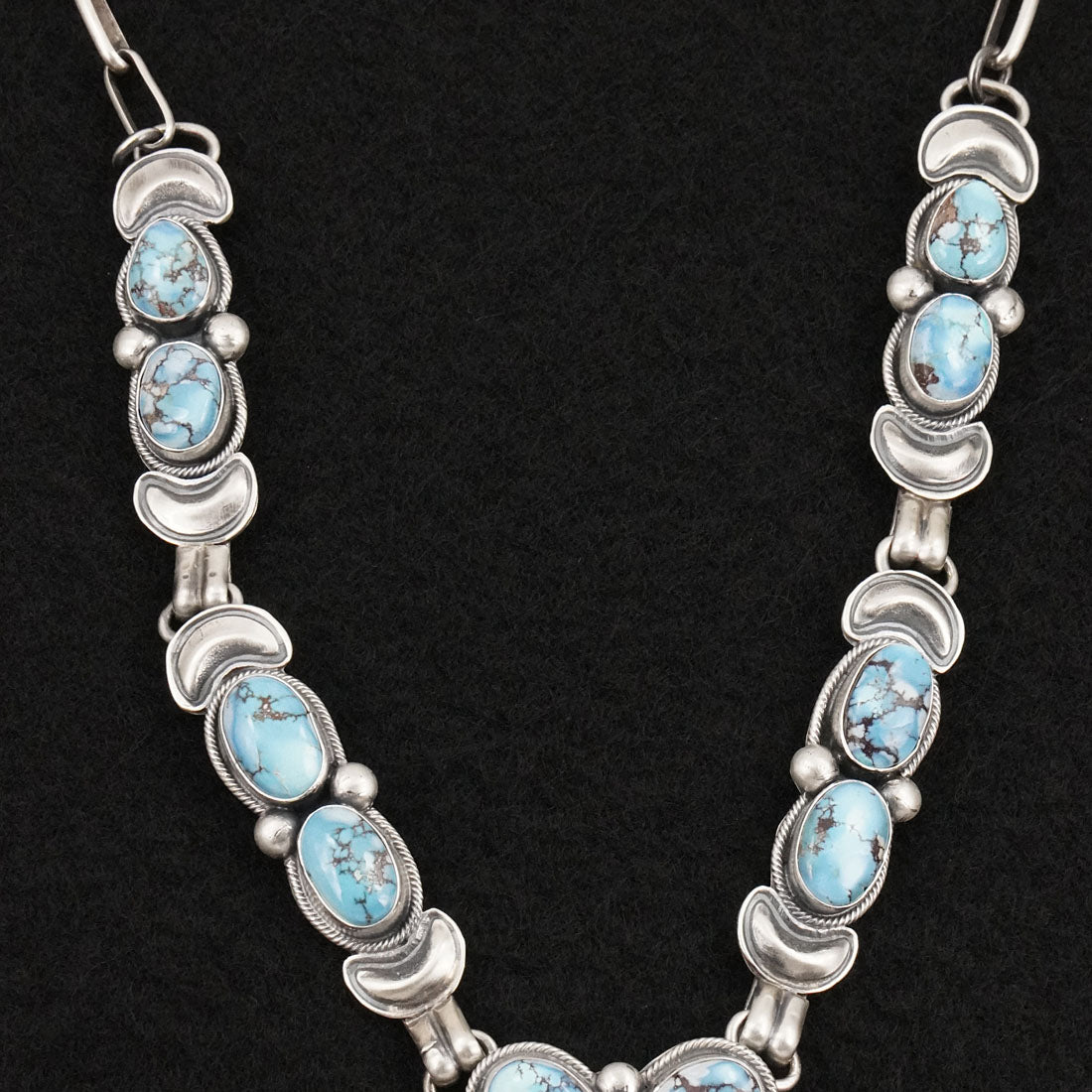 Paul Livingston Turquoise & Sterling Silver Necklace Set