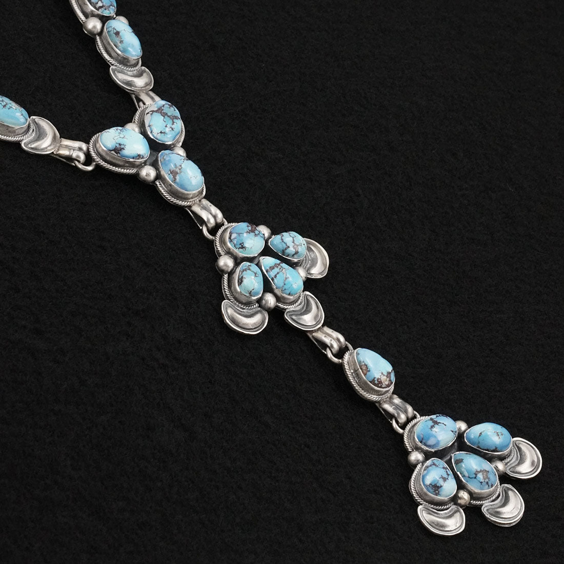 Paul Livingston Turquoise & Sterling Silver Necklace Set